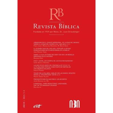 Imagem de Revista Bíblica 2023/1-2 - Año 85-Espanhol