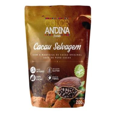 Imagem de Cacau Selvagem 200g  100% puro  COLOR ANDINA
