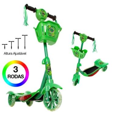 Imagem de Brinquedo Patinete Infantil Hulk 3 Rodas Com Luz E Som - DM Toys