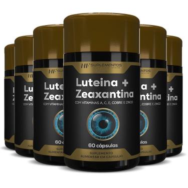 Imagem de 6X LUTEINA 20MG + ZEAXANTINA 3MG  VITAMINA A C E COBRE-Unissex