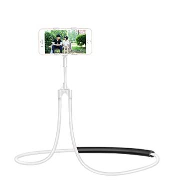 Imagem de Suporte de Telefone Móvel para Pescoço Lazy Hanging Flexível Base 360 Graus Assistir TV Jogos Leitura Selfie Casa Escritório Viagem Compatível com Cel
