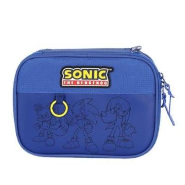 Imagem de Estojo Box Escolar Juvenil Sonic-Masculino