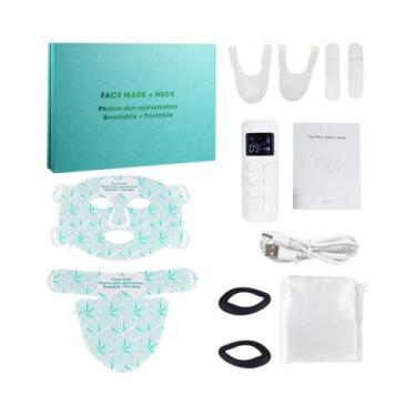 Imagem de Máscara Facial LED Infravermelha De 7 Cores Para Terapia De Luz Vermel