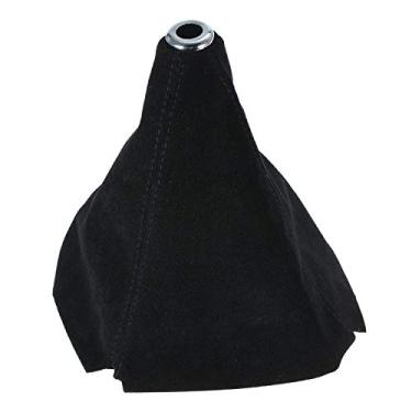 Imagem de Manopla Universal de Câmbio Carro Bota Marcha Capa Couro PU Premium Manual Automático Apto para Todos os Veículos