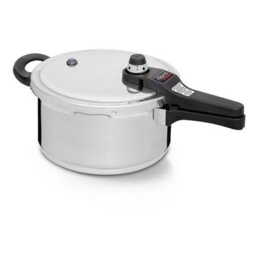 Imagem de Panela De Pressão Eterna Nigro 4,5 litros Polida Original, 4,5L, Prata