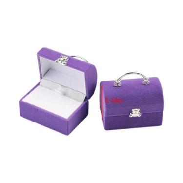 Imagem de Caixa De Joias De Veludo Para Brincos, Colares, Pulseiras, Anéis De Ca