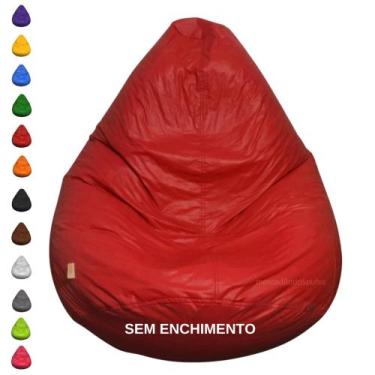 Imagem de Puff Pera Redondo Gigante Vazio Decorativo p/ Sala e Quarto - Mercadão