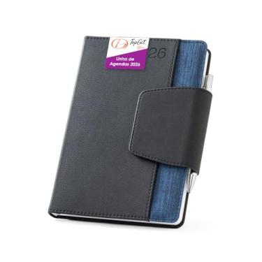 Imagem de Agenda 2026 Phoenix Média A5 Bolso Frontal com Caneta TopGet (Azul)