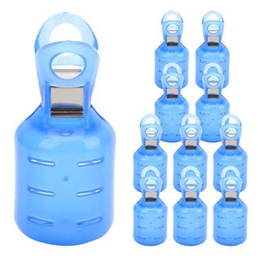 Imagem de 10 peças capa de gancho de pesca de EVA capa protetora de gancho de lula gabarito caixas de equipamento de pesca ferramentas mangas protetoras duráveis ​​para pescadores de água (Grande)