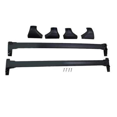 Imagem de YiXi-Partswell 2 peças de rack de teto barras transversais bagageiro de alumínio adequado para todos os novos Toyota Highlander 2020 2021