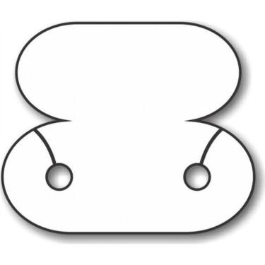 Imagem de Etiqueta Brinco Bijuteria Jóia Fix Nº06 18X15Mm C/1000