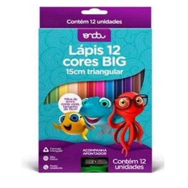 Imagem de Lapis de cor BIG 12 cores com apontador - Onda