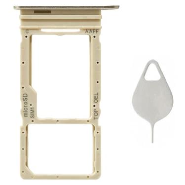 Imagem de Ubrokeifixit Bandeja de cartão micro SD Galaxy A16 5G A166U, substituição para compartimento de cartão SIM único para Samsung Galaxy A16 5G A166U1 A166W A166U A166B A166P A166E (A166U-Ouro)