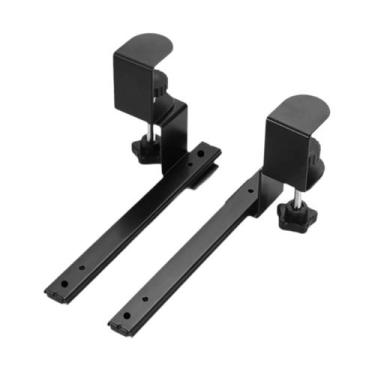 Imagem de 2 bandejas deslizantes para teclado sob a mesa, montagem lateral para 