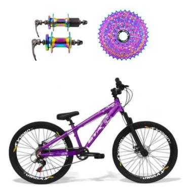 Imagem de Bicicleta aro 26 Gta Rebel Roxo 1x8v Cassete e Cubo Cassete Camaleão