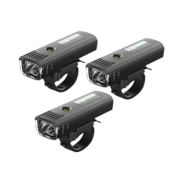 Imagem de Conjunto De Luzes LED Para Bicicleta Recarregáveis Por USB 1000LM Com 