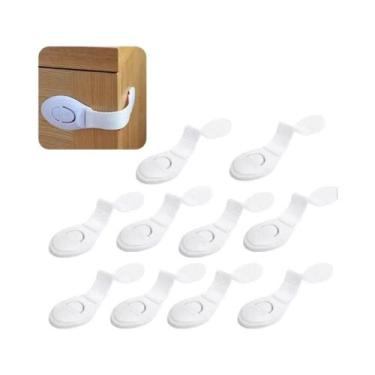 Imagem de Fechadura De Segurança Para Crianças, 10 Peças, Protetor À Prova De Cr