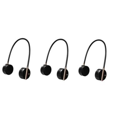 Imagem de 3 peças ventilador de pescoço pendurado ventilador dobrável usável ar condicionado ventilador portátil ventilador usb ventilador mãos livres pescoço ventilador ao redor do pescoço ventilador dobrável