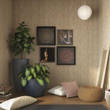 Imagem de Papel de Parede Attractive 2 Palha Dourado 186911