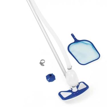 Imagem de Kit Limpeza Para Piscina Cabo 279 Cm Aspirador Mangueira Rede