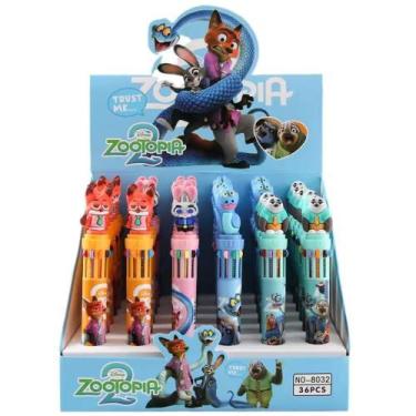 Imagem de Caneta Divertida 10 Cores Zootopia Kit Com 4 Unidades - Happy Pen