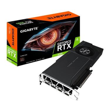Imagem de Placa de Vídeo Gigabyte GeForce RTX 3090 Turbo, 24GB, GDRR6X, 384-Bit, Preto