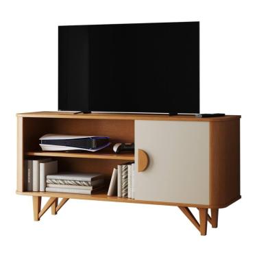 Imagem de Rack Venice 120cm para TV até 50" com Pés em Madeira Maciça
