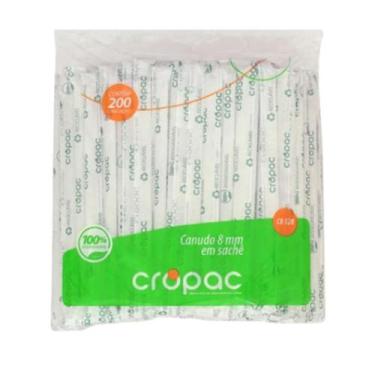 Imagem de Canudo para shake 10mm cb-562 c.50 und lanchonete - Cropac, Branco