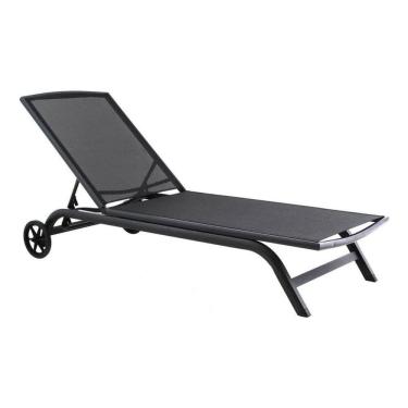 Imagem de Espreguicadeira Alum Com Rodas Just Home Collection