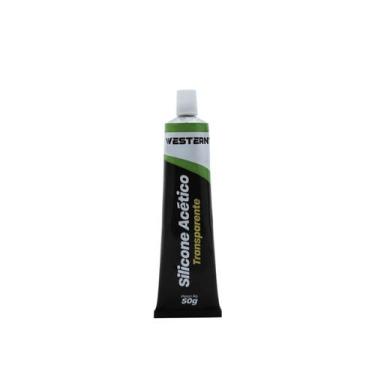 Imagem de Silicone Acetinado Transparente Para Uso Geral De 50g - western