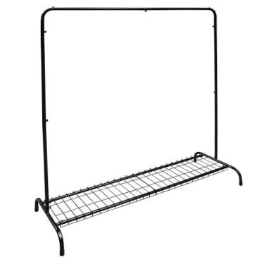 Imagem de Arara Cabideiro e Sapateira Paris Preta - Modern