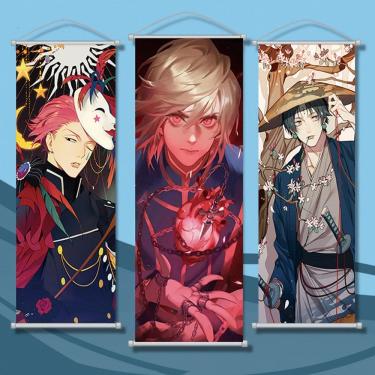 Imagem de Conjunto de pergaminhos de arte de parede Hunter x Hunter, 3 peças, anime de 30 x 75 cm