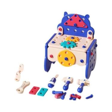 Imagem de Caixa De Ferramentas Educacional Infantil Para Brincadeiras De Constru