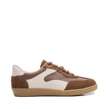 Imagem de Tenis Unique Couro Marrom-Feminino