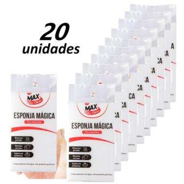 Imagem de Kit 20 Esponja Mágica Tira Mancha Original Bucha Melamina Desengordura