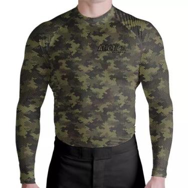 Imagem de Rash Guard Camuflada Verde Atl - Atlética, Verde, GG