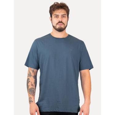 Imagem de Camiseta Individual Comfort Pima Soft Touch Logo Azul Escuro-Masculino