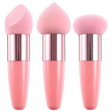 Imagem de Esponja de maquiagem Beaupretty Beauty Foundation, 3 peças com alça