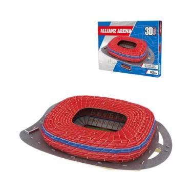 Imagem de Quebra-Cabeça 3D Grande De Estádio Em Papel Para Fãs De Futebol - Apoi