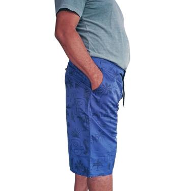 Imagem de Bermuda Masculina em Poliéster Leve e Confortável - Secagem Rápida Ideal para Dia a Dia, Praia e Lazer