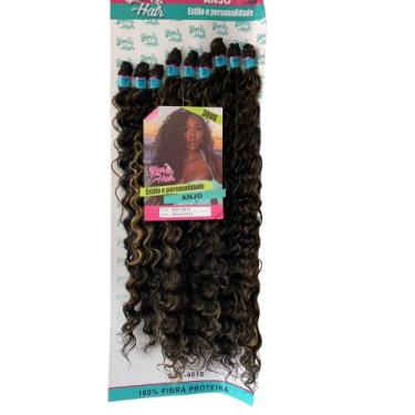 Imagem de Cabelo Anjo Cacheado Entrelace 100% Bio 80cm Longo 9 Telas - bbless, s