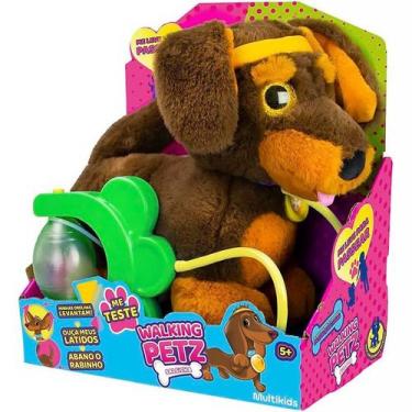Imagem de Walking Petz com Som Cachorrinho Salsicha BR1875 - Multikids