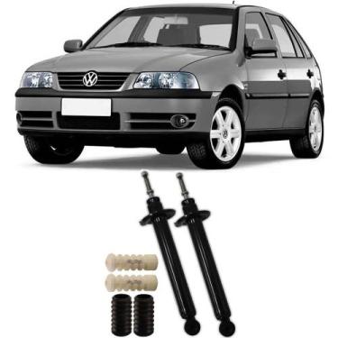 Imagem de Amortecedor + Kit Batente Vw Gol G3 Traseiro 1999 Até 2005 O Par - Tri