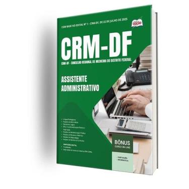 Imagem de Apostila CRM-DF - Assistente Administrativo - Apostilas Opção