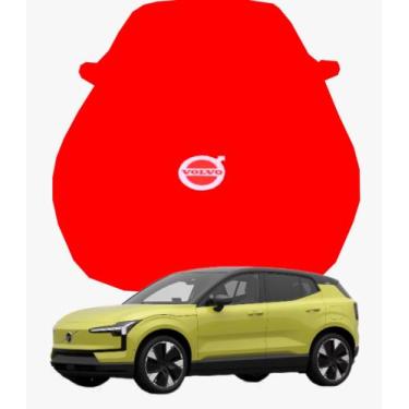 Imagem de Capa de Carro Volvo EX30 Tecido  Lycra Premium - Cadilhe Capas, Vermel