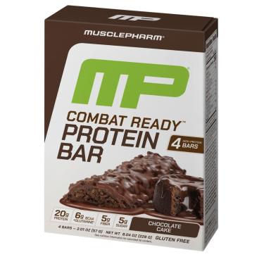 Imagem de Barras de proteína MusclePharm Combat Ready Chocolate 80g 4 barras-Unissex