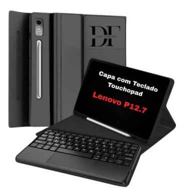 Imagem de Capa Teclado Magnético Bluetooth Com Touchpad Para Tablet Lenovo P12 1
