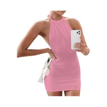 Imagem de Moda Praia Feminina Sensual Sem Costas Y2K, Vestido De Férias De Suces