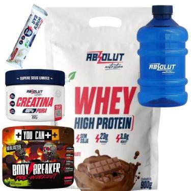 Imagem de Kit Absolut - Whey High Protein 900g, Creatina Pura 150g, Pré-treino B