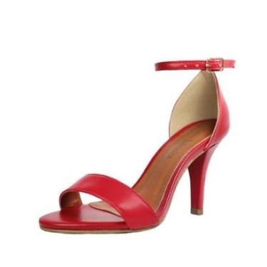 Imagem de Sandália Salto Alto Fino Luiza Sobreira Vermelha-Feminino